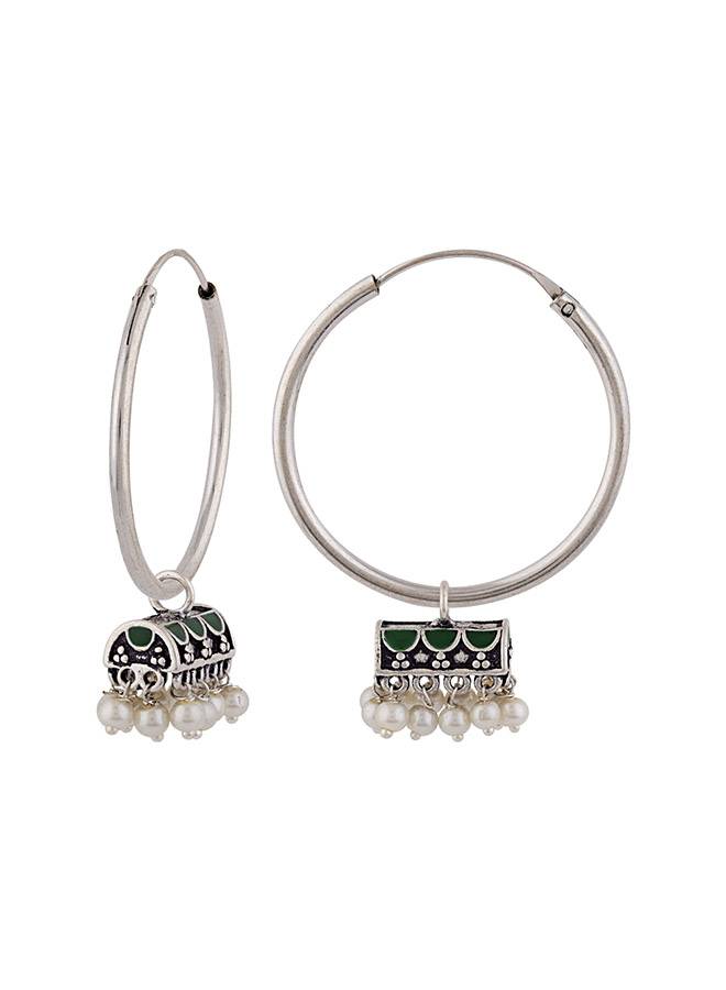 4 In One Interchangeable Hoop Earrings : 8907617873718