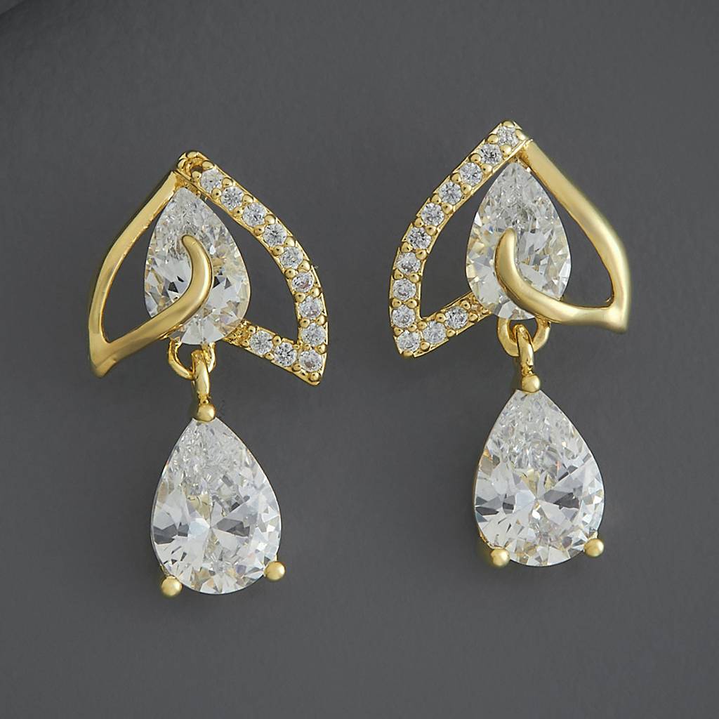 Kushal'S Fashion Jewellery Party Zircon Drop Earrings-186285 : 444284