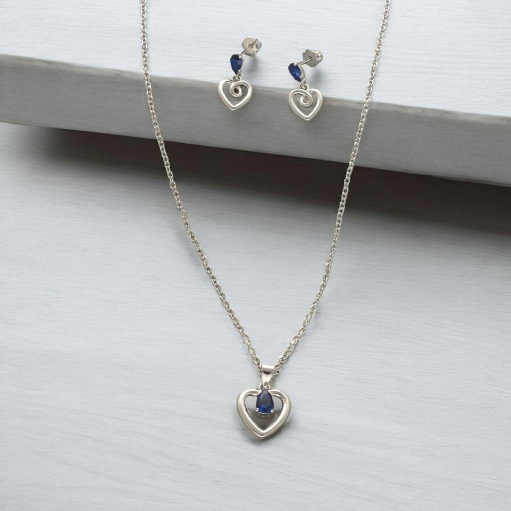 Unique 925 Sterling Silver Pendant Set : JPAUG-24-011