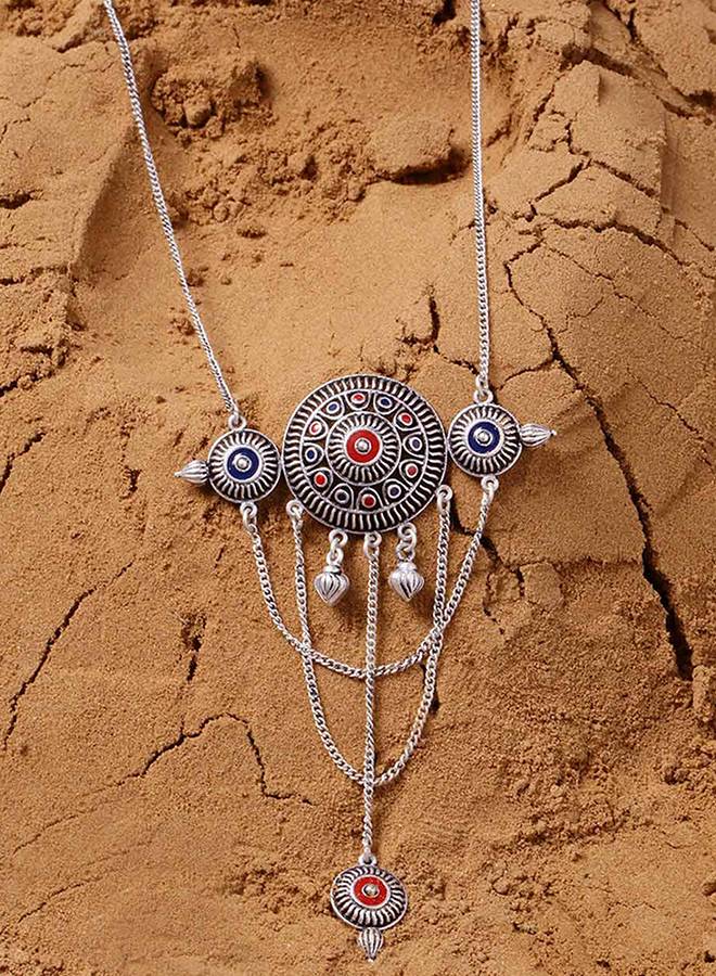 Mandala Circles Drop Style Necklace : 8907617912318