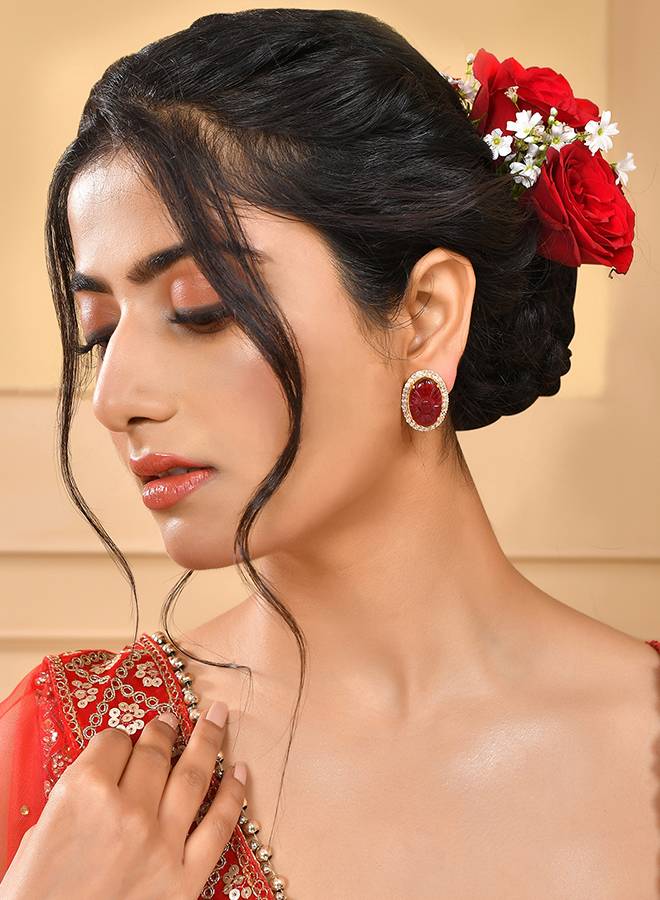 Heer Gulnoor Statement Ear Studs : 8905124515534