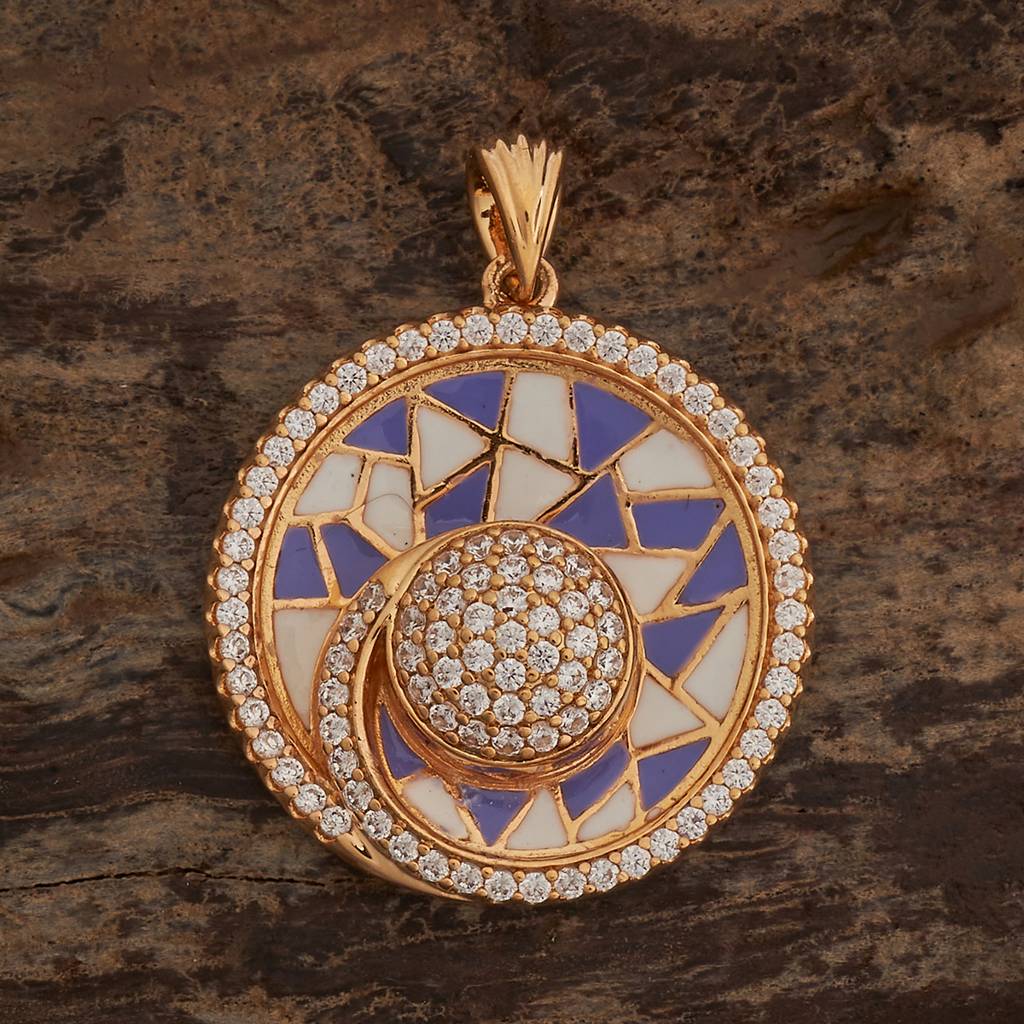 Kushal'S Fashion Jewellery Plated Party Zircon Pendant Set -182631 : 447811