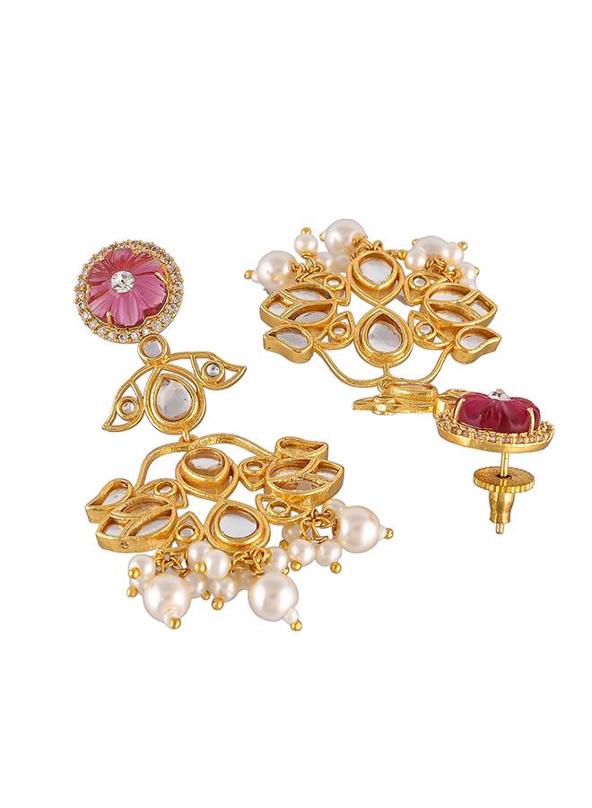 Heer Gulsheen Long Pendant Necklace Set : 8905124516647