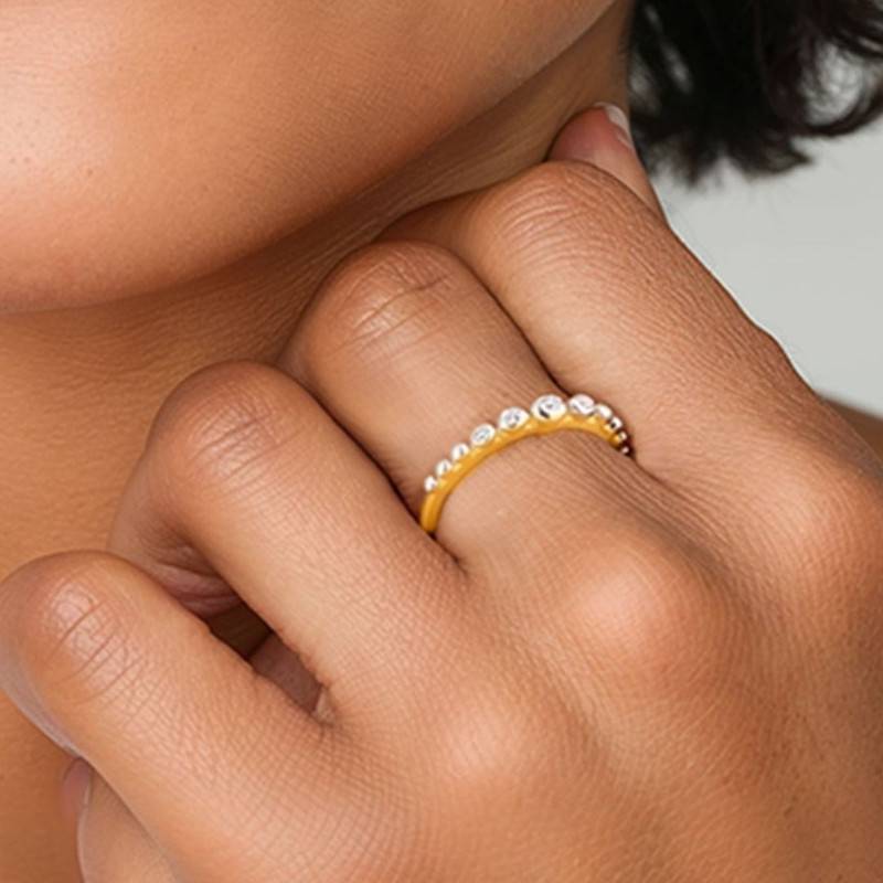 Growth Ring-18K Gold Vermeil Sterling Silver : TSRI-GRO-13-18G-14002