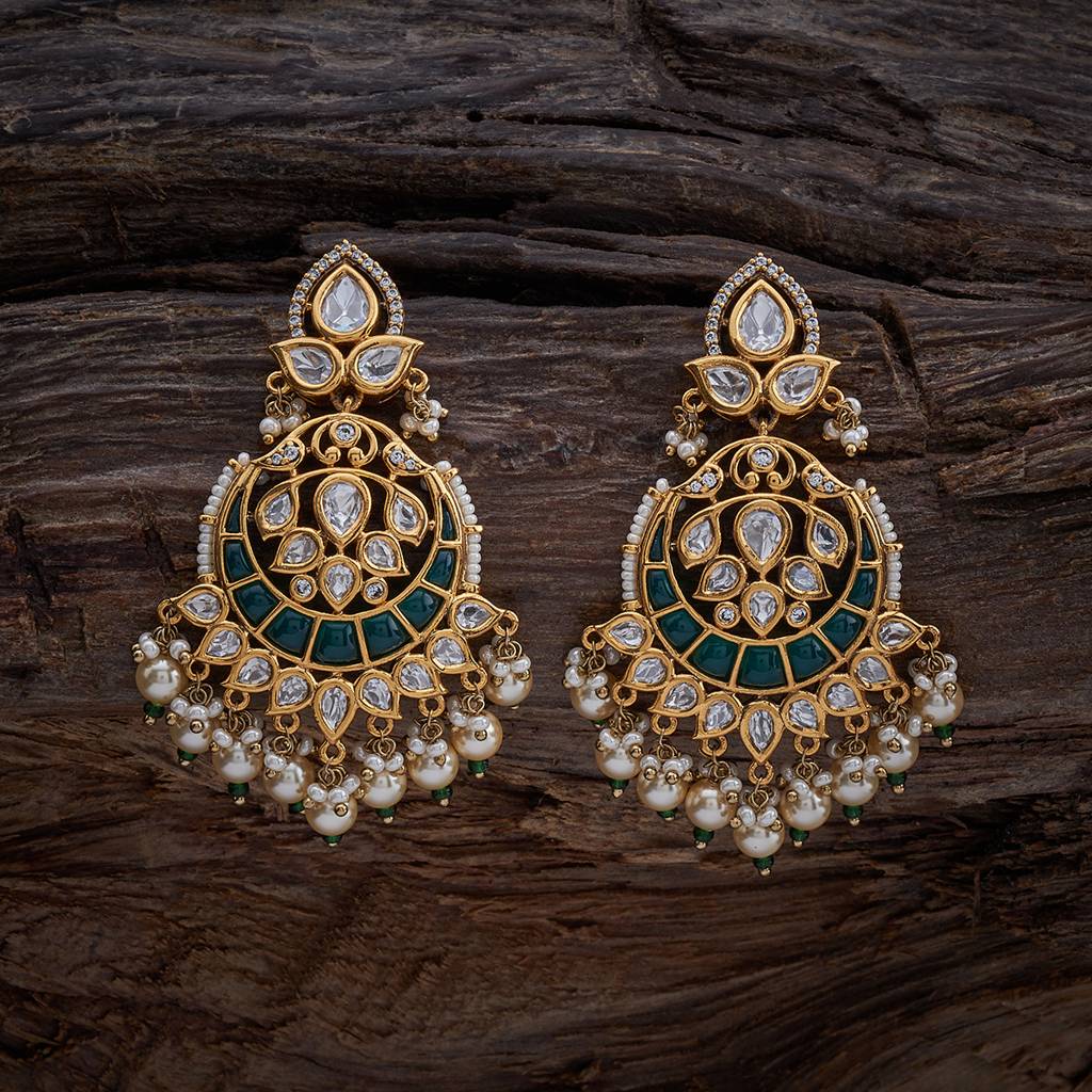 Kushal'S Fashion Jewellery Kundan Earring -164027 : 410052