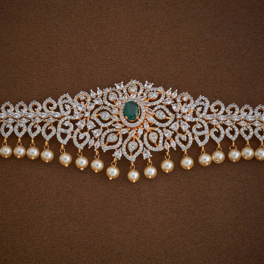 Kushal'S Fashion Jewellery -Plated Party Zircon Belt-185571 : 442619