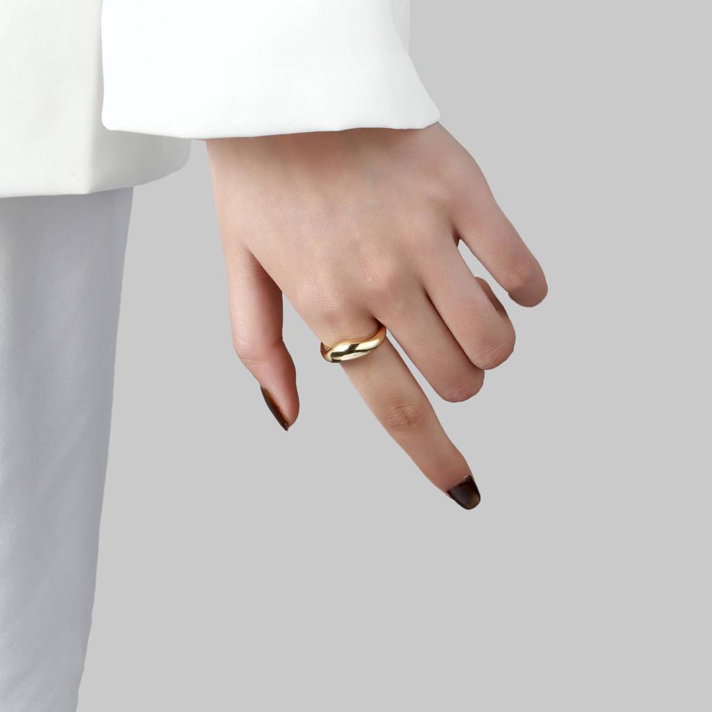 Molten Wave Golden Ring : RS14516-G