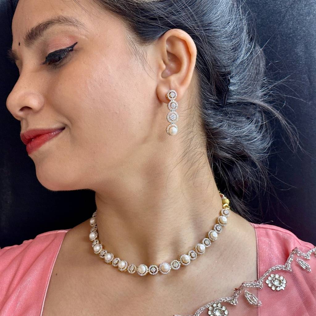 Ravishing Luxy Pearl Necklace Set : JPJUN-25-002