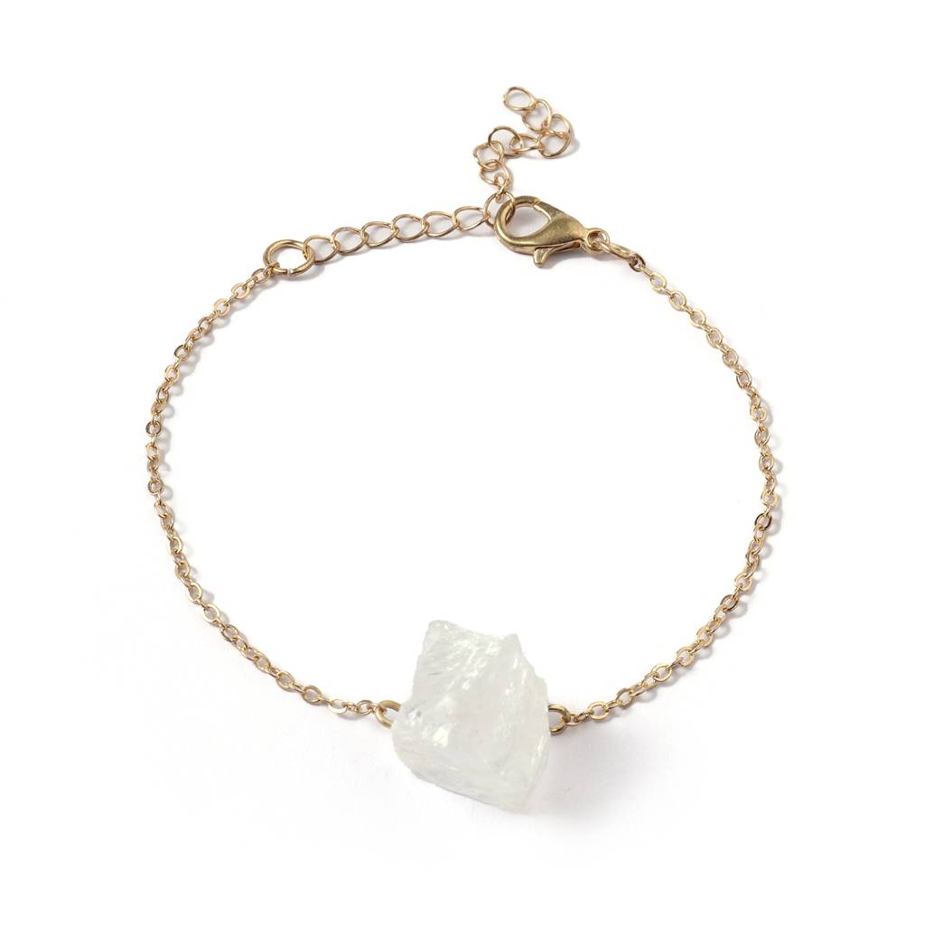 Stone Of Feminine Bracelet : BS14200-G-WHT