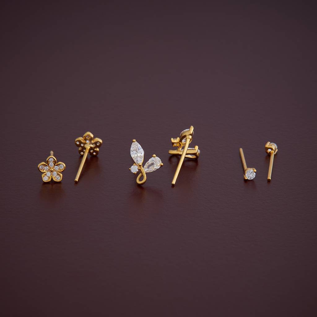 Kushal'S Fashion Jewellery  Plated Party 92.5 Sterling Silver Studs-176562 : 423205