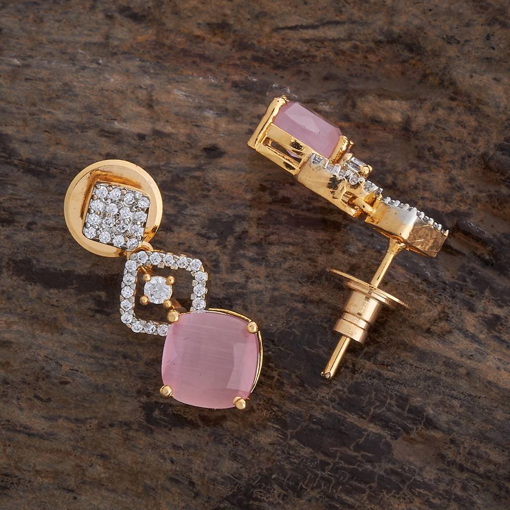 Kushal'S Fashion Jewellery Rhodium-Plated Party Zircon Drop Earrings-177299 : 425029