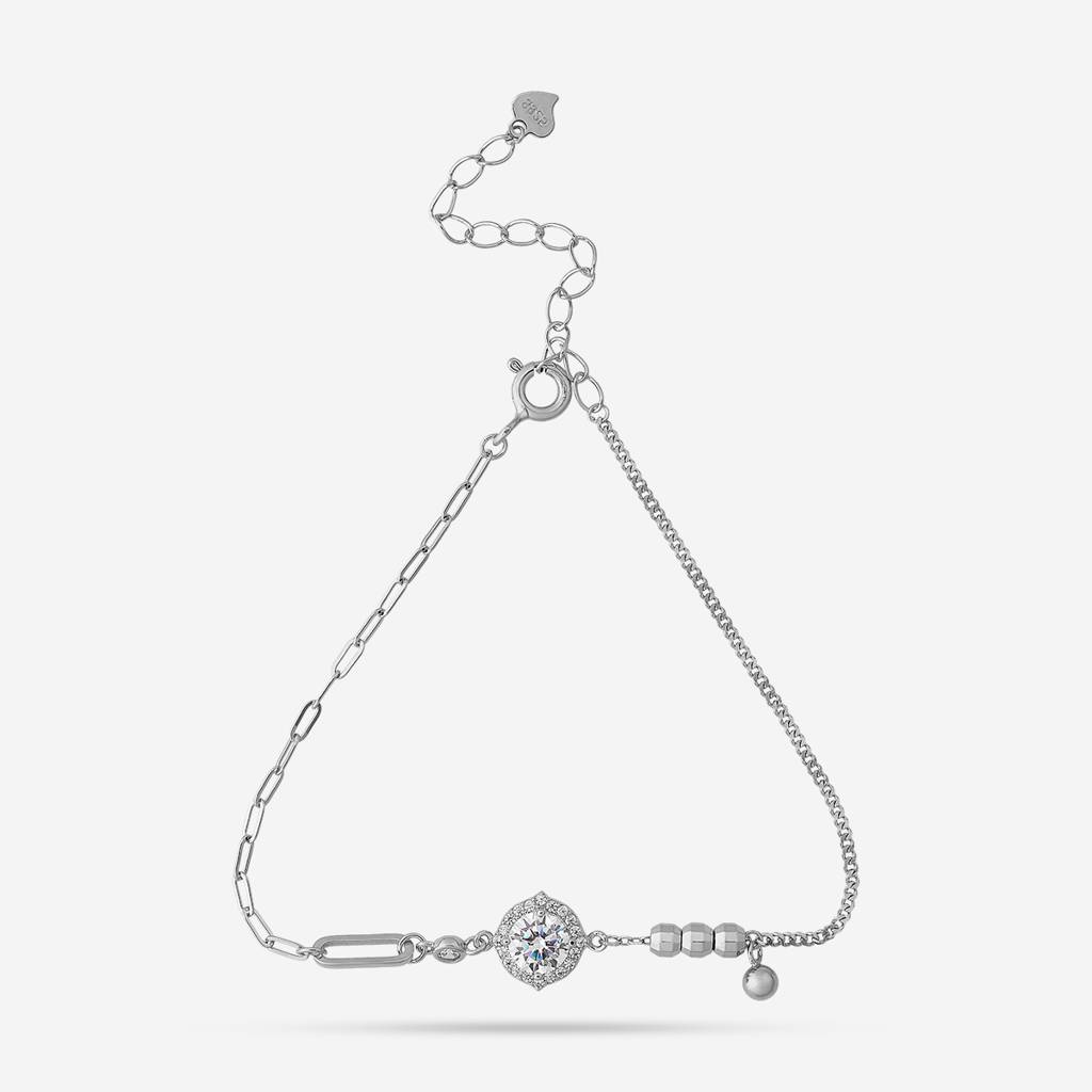 Kushal'S Fashion Jewellery Plated Party 92.5 Sterling Silver Bracelet -191369 : 453428