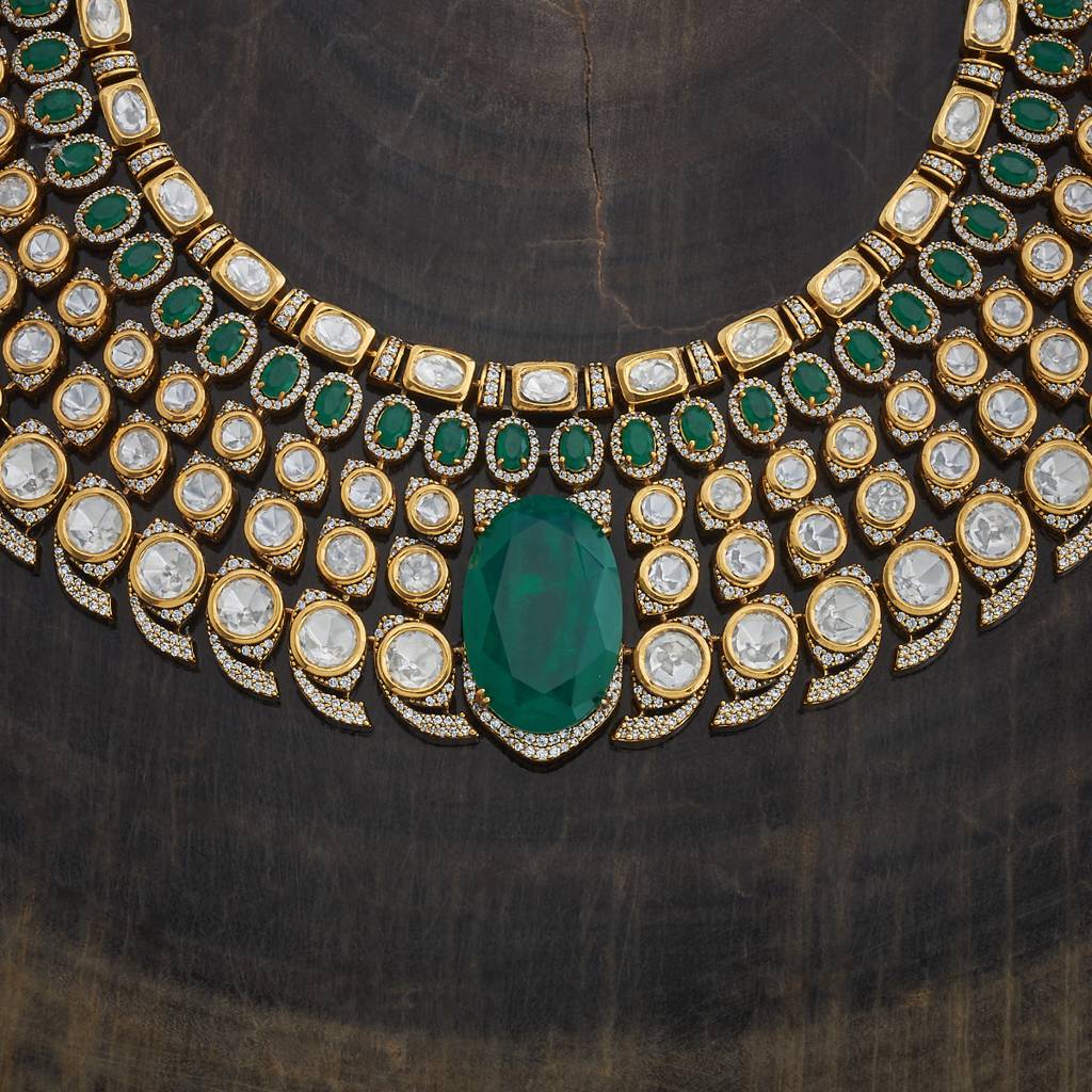 Ethnic Kundan Necklace Set-180283 : 430880