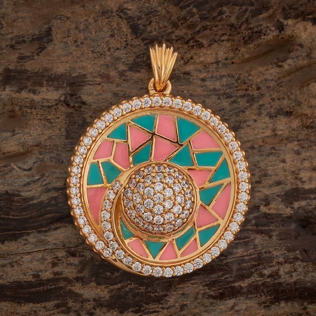 Kushal'S Fashion Jewellery Plated Party Zircon Pendant Set -182631 : 447811