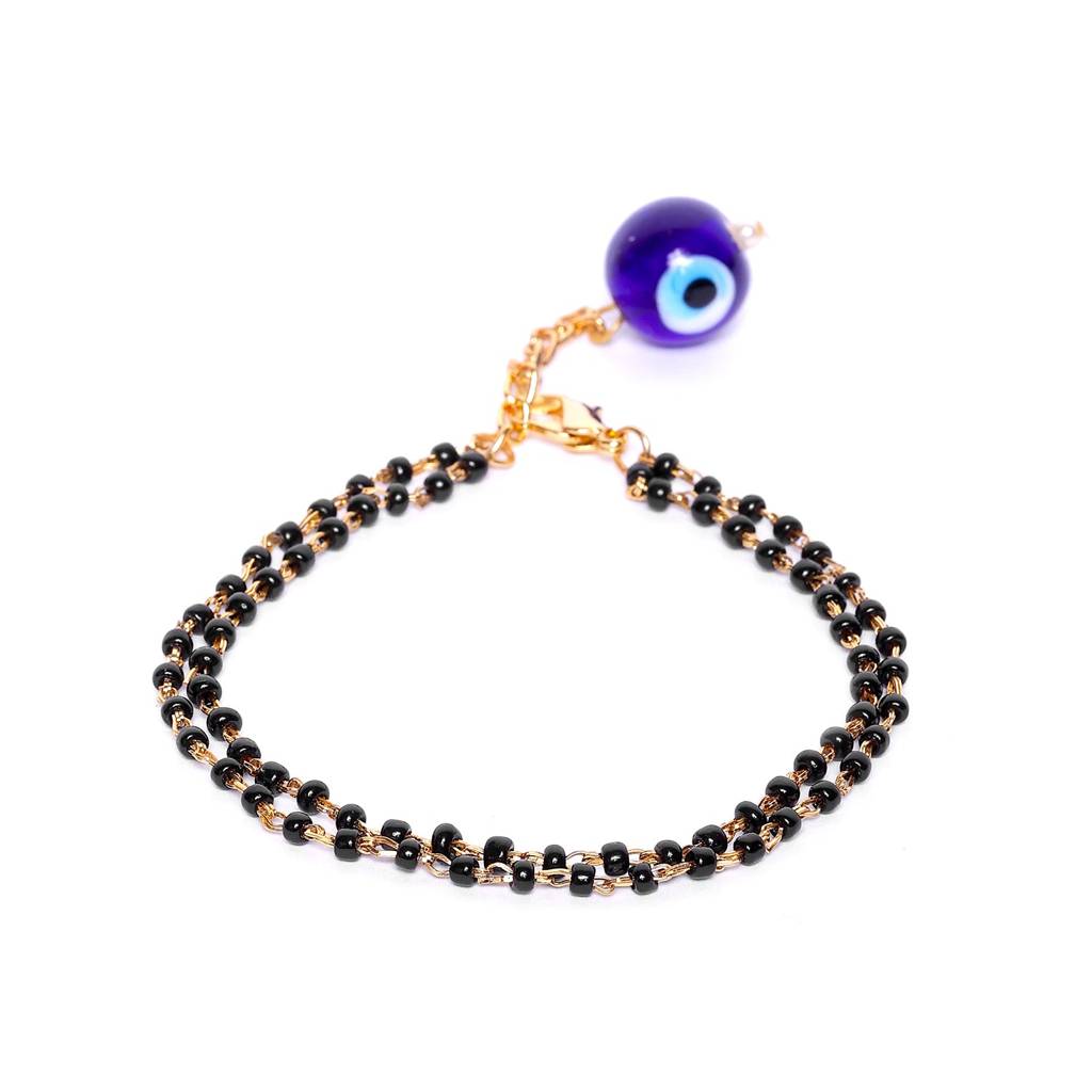 Estele Gold Plated Ravishing Bead Mangalsutra Bracelet For Women : 101929BR