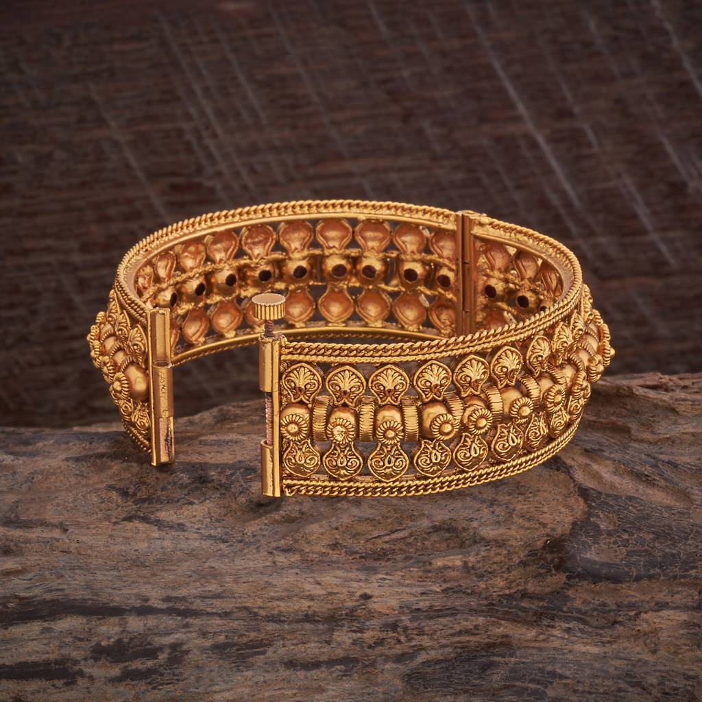 Kushal'S Fashion Jewellery Gold-Plated Bridal Bangle : 426257