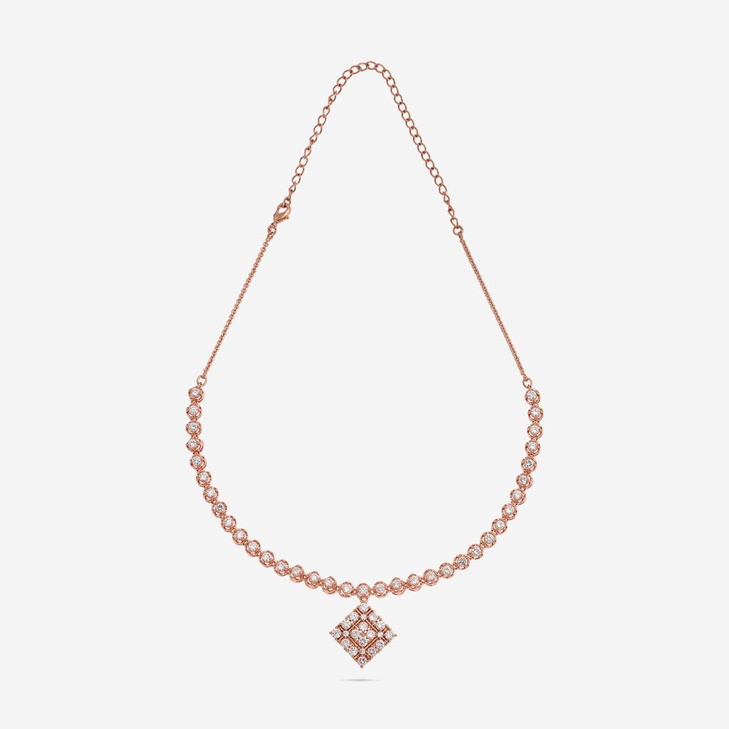 Party Zircon Necklace Set-186564 : 444842