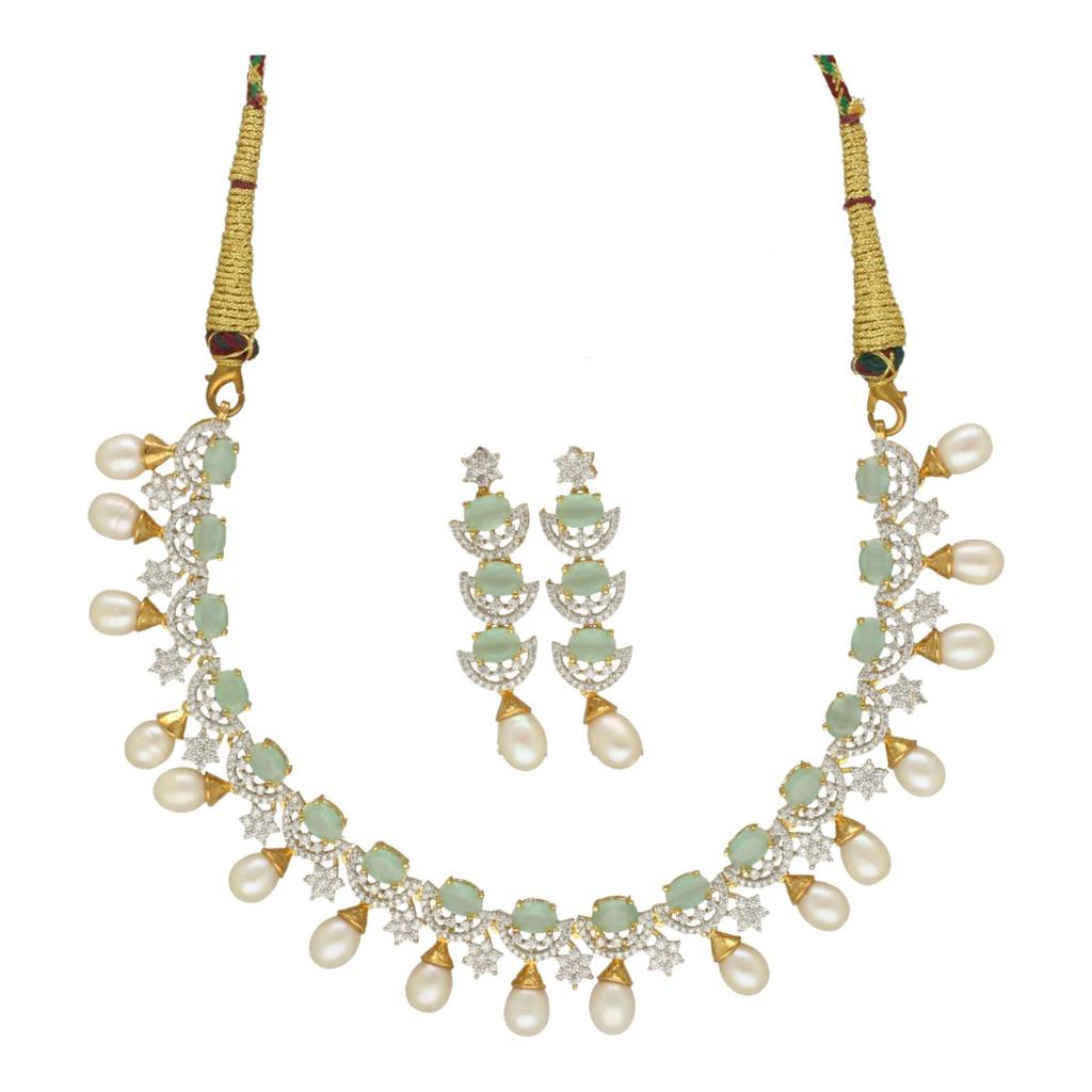 Aurora Adornments Pearl Necklace Set : JPSEP-24-030