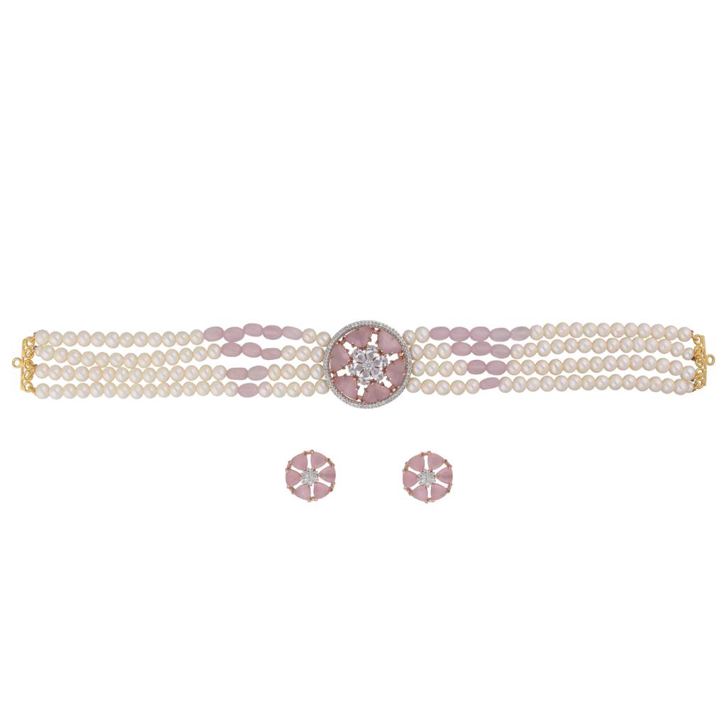 Gajara Pearl Choker : JPFEB-22-100