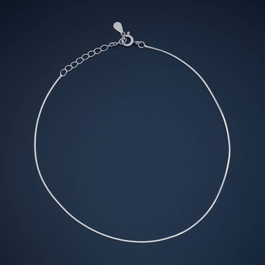 Kushal'S Fashion Jewellery Gold Rhodium-Plated Party 92.5 Sterling Silver Anklet-180709 : 431891