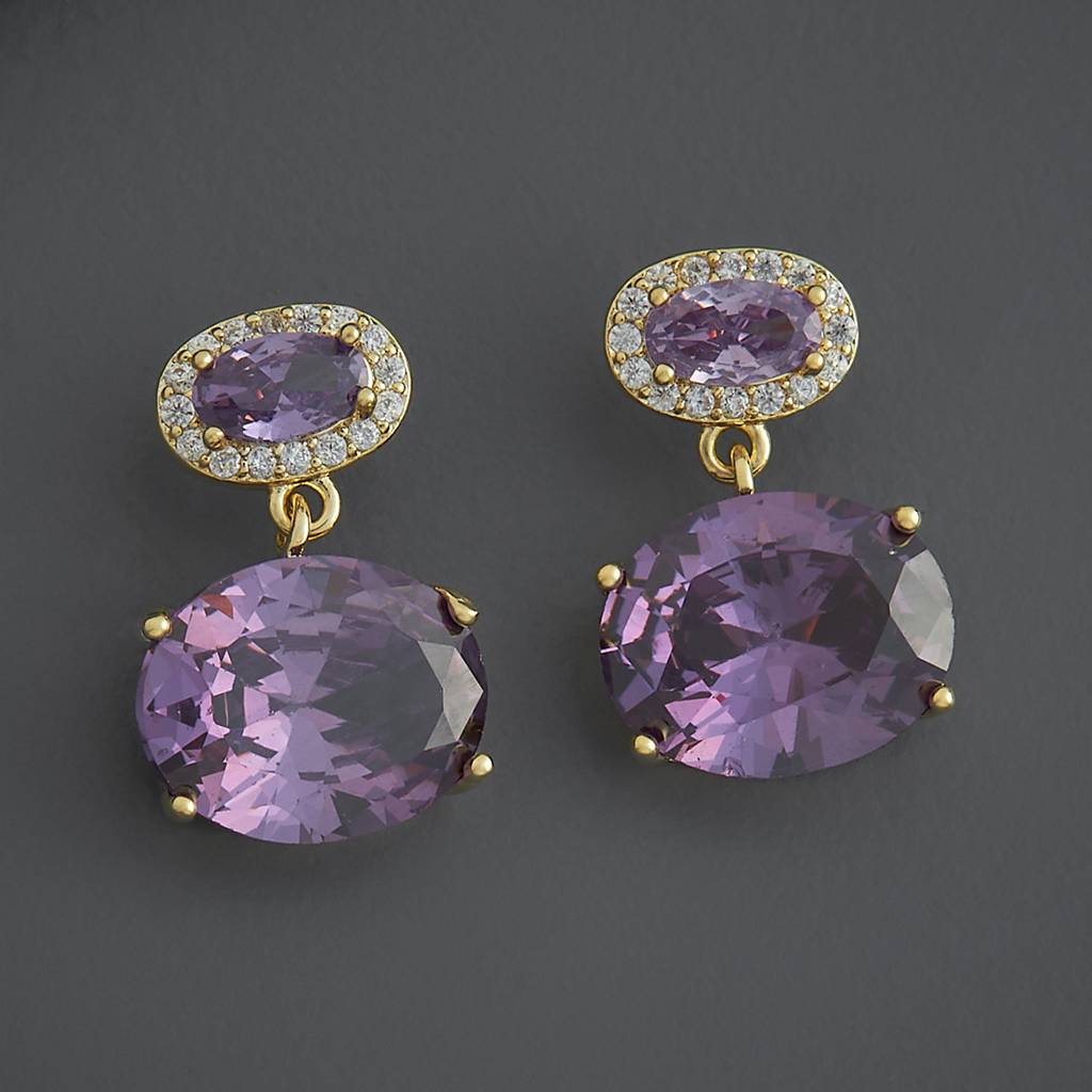 Kushal'S Fashion Jewellery Party Zircon Drop Earrings-186187 : 444044