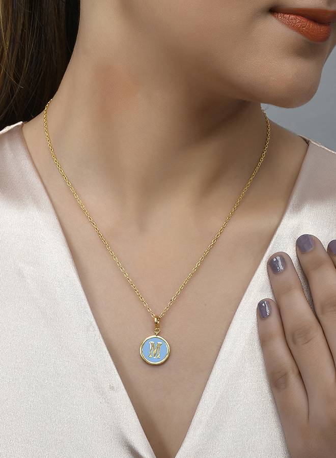 Valentine'S Day Collection Alphabet Blue Enamel Charm : 8905124491630