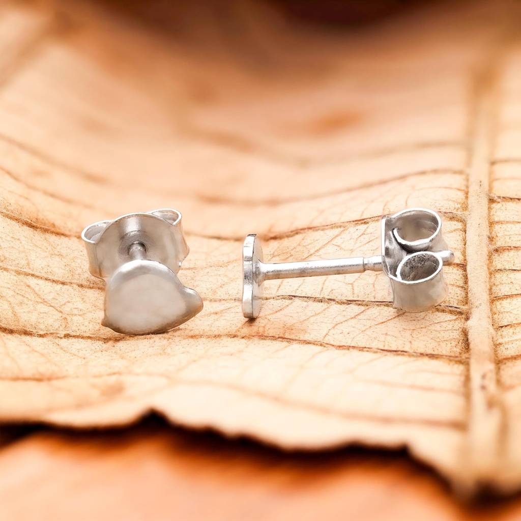 925 Silver Cloud Stud Earrings | Cute Minimal Jewelry Gift : SE_000834