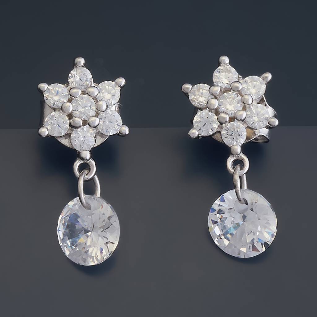 Kushal'S Fashion Jewellery Office Wear Silver Earring-176592 : 423327