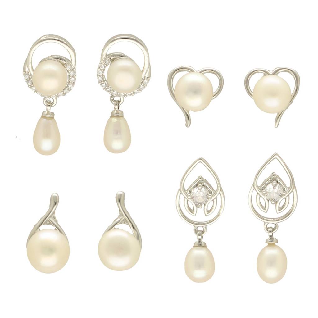 Girik Pearl Earrings Pack 4 : JPD-24-08