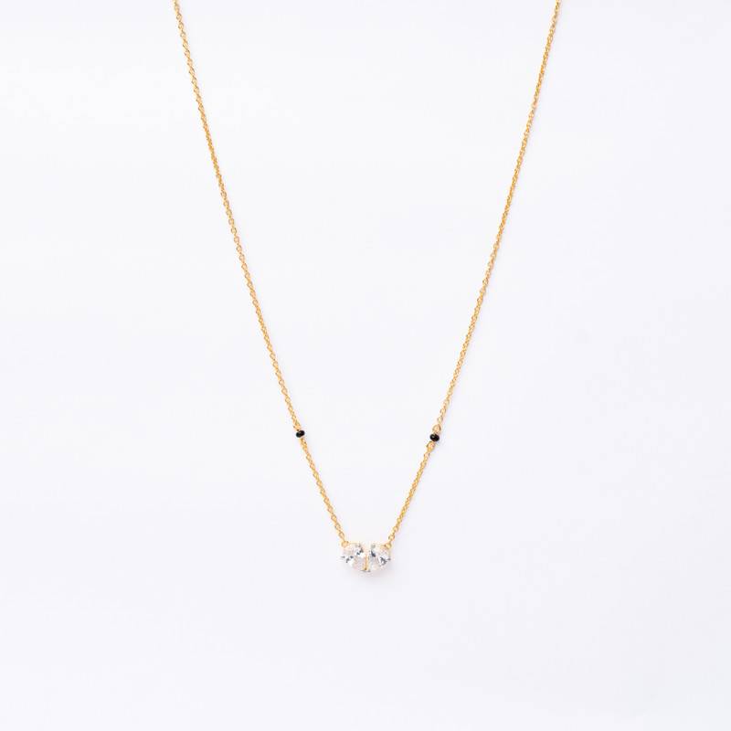 Self Love Mangalsutra-18In-18K Gold Vermeil Sterling Silver : TSMA-SEL-18G-9010