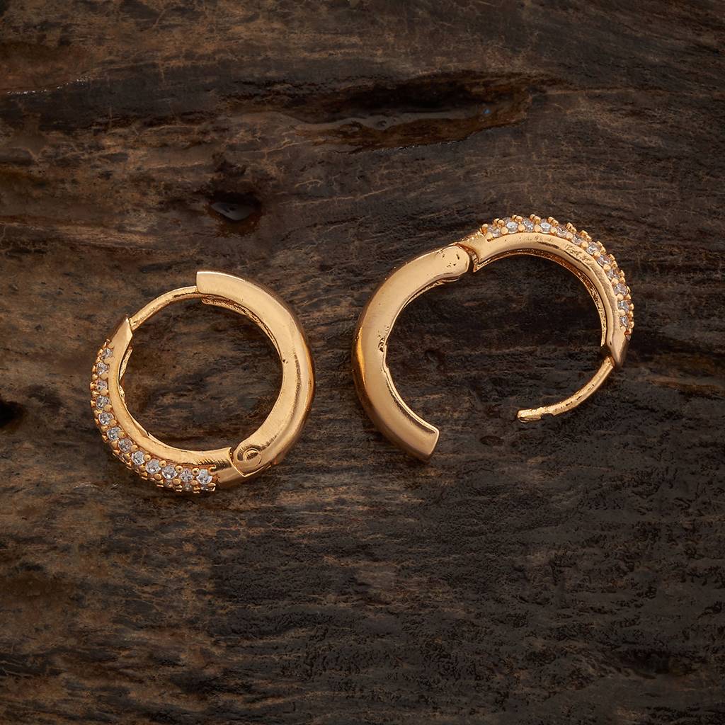 Kushal'S Fashion Jewellery Plated Party Trendy Zircon Hoops & Huggies-172480 : 412646