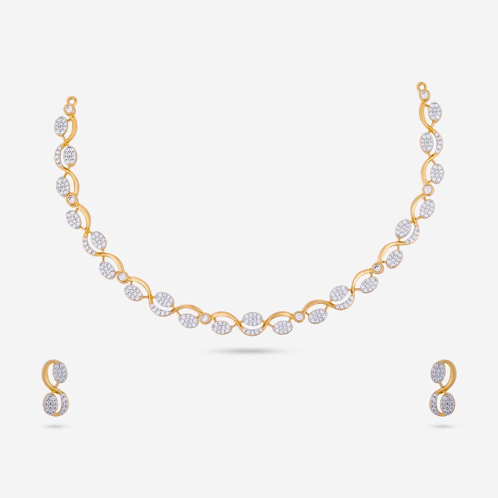 Plated Party Zircon Necklace Set -187593 : 446896