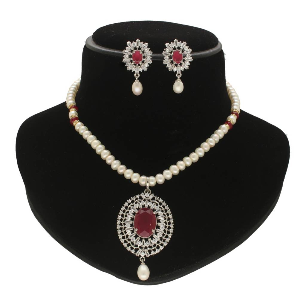Darsh Pearl Necklace Set : JPSEP-24-019