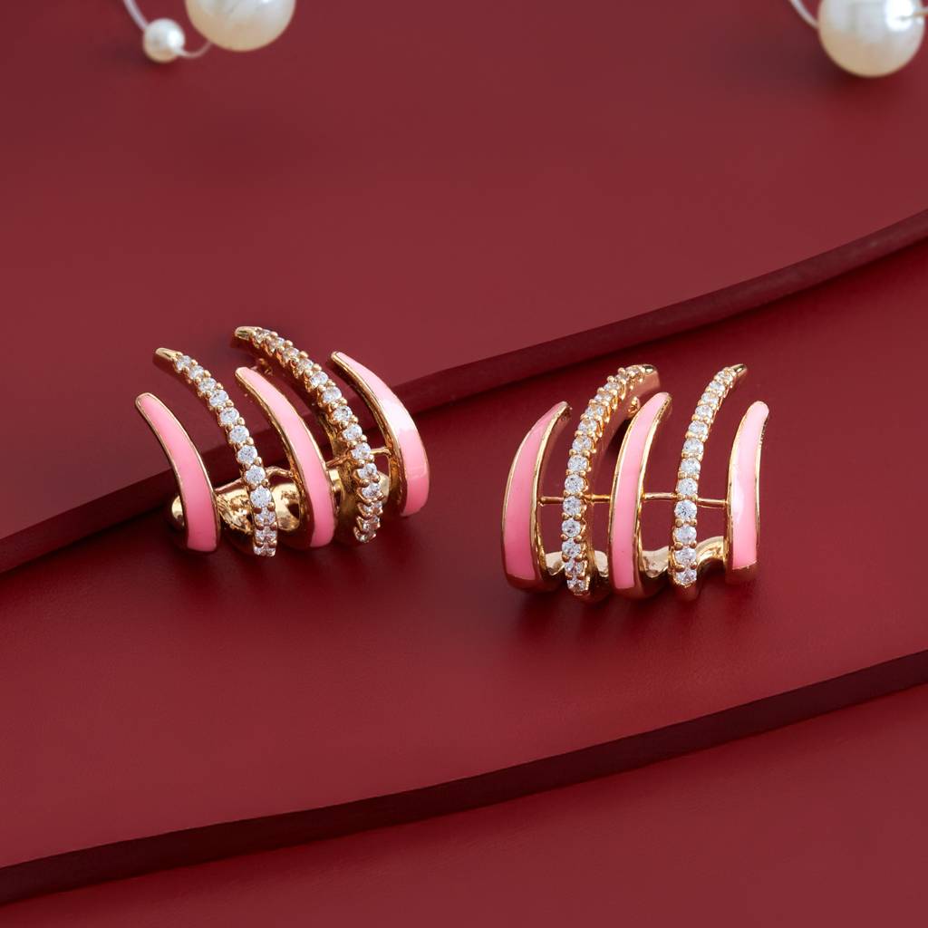 Kushal'S Fashion Jewellery Plated Party Trendy Zircon Studs-184798 : 448945