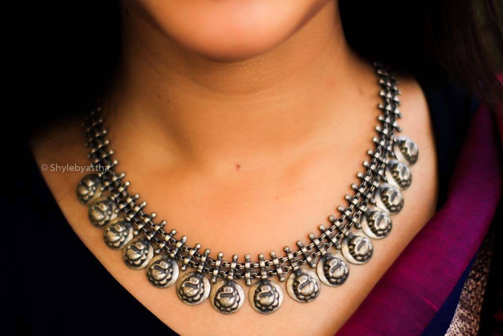 Adya Mini Ganesha Necklace : SN199-1