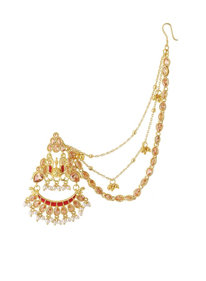 Apsara Bridal Yellow Gold Necklace Set : 8905124429671