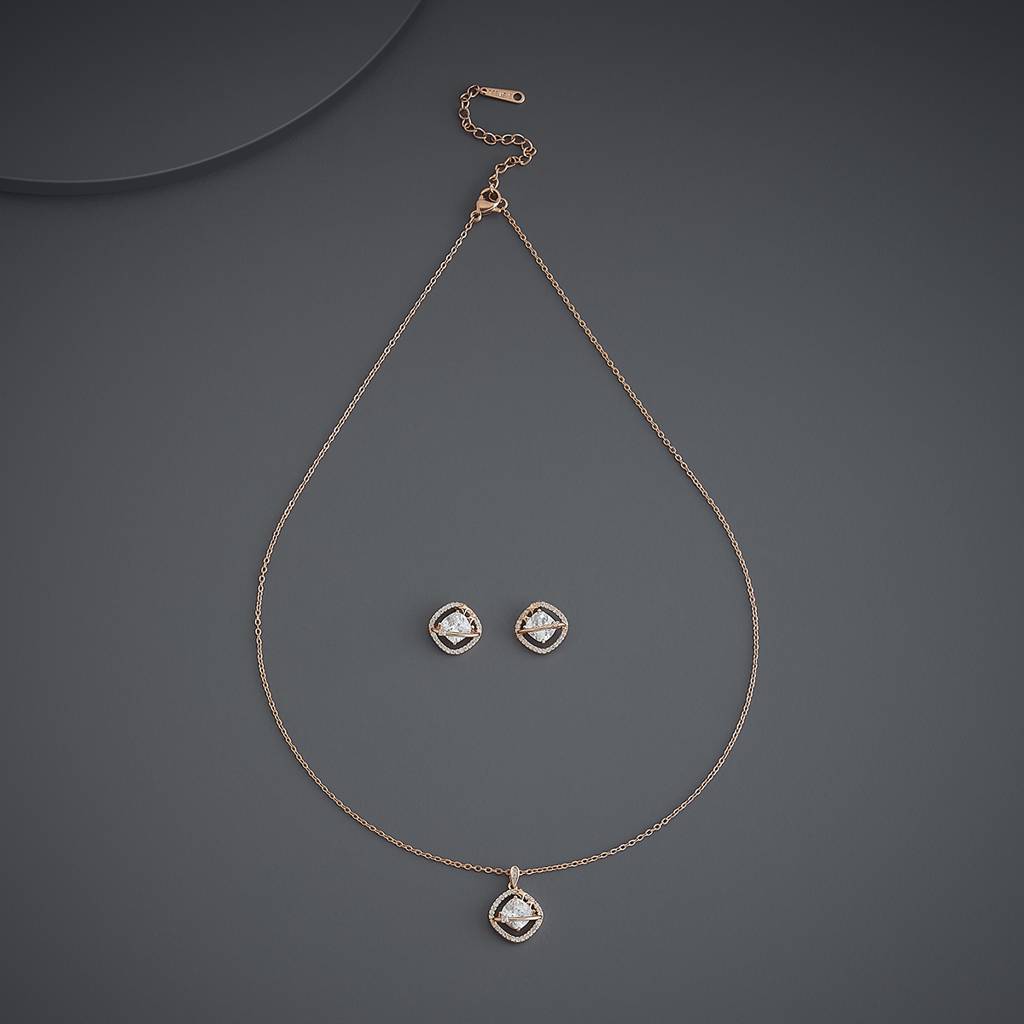 Kushal'S Fashion Jewellery  Party Trendy Pendant Necklace Set-186042 : 443691