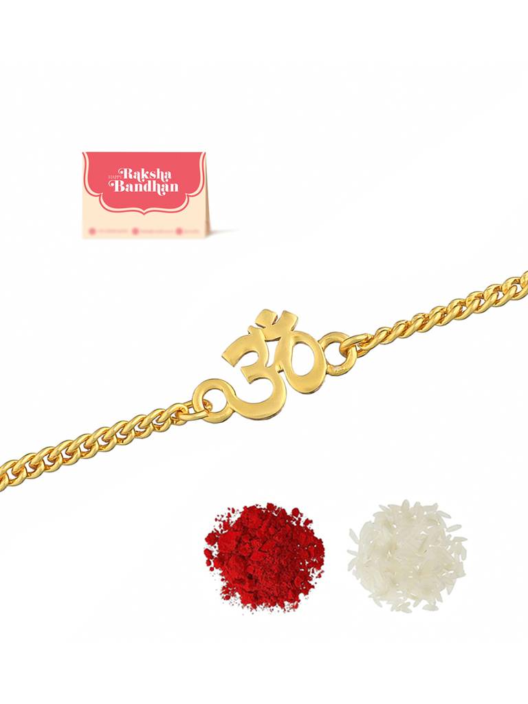 Auspicious Om Bracelet Style Rakhi : 8905124464047