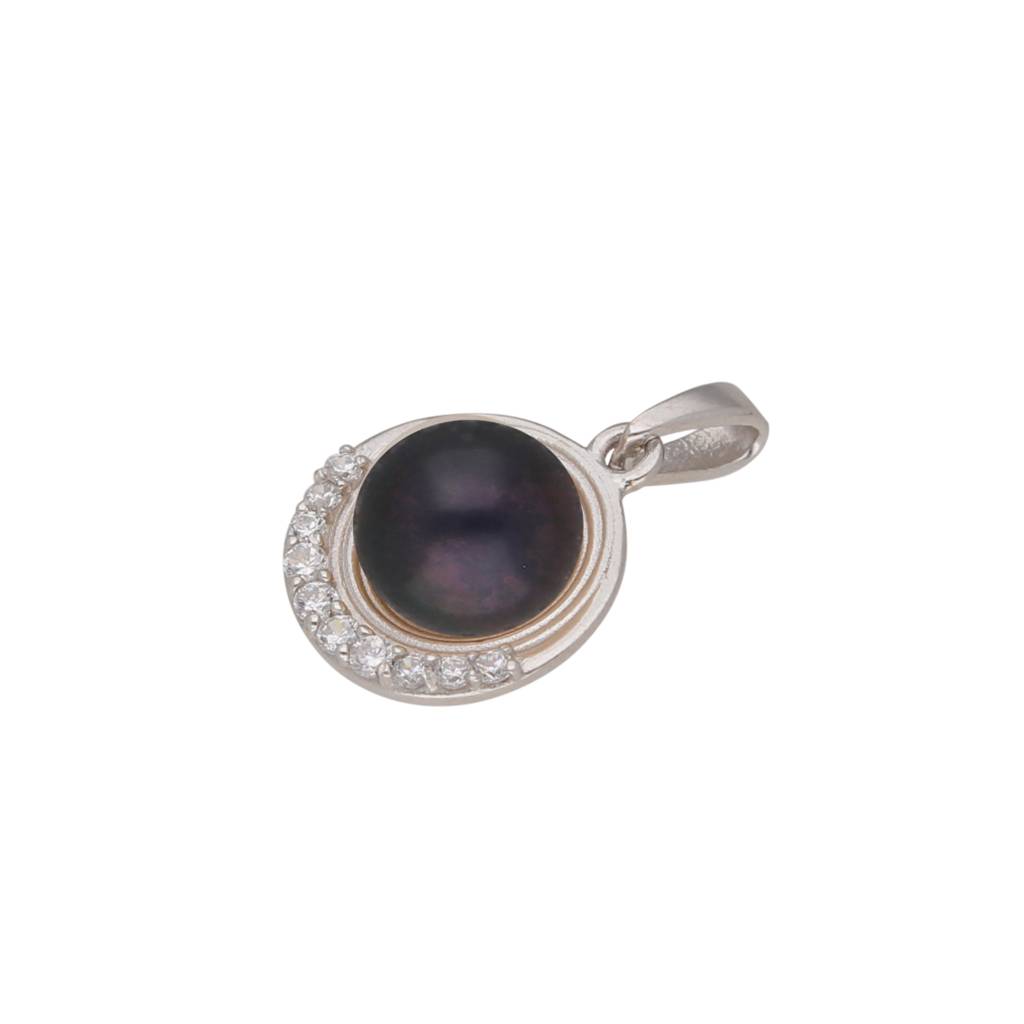 92.5 Silver Pratyusha Designer Pearl Pendant : JPMAY-22-155