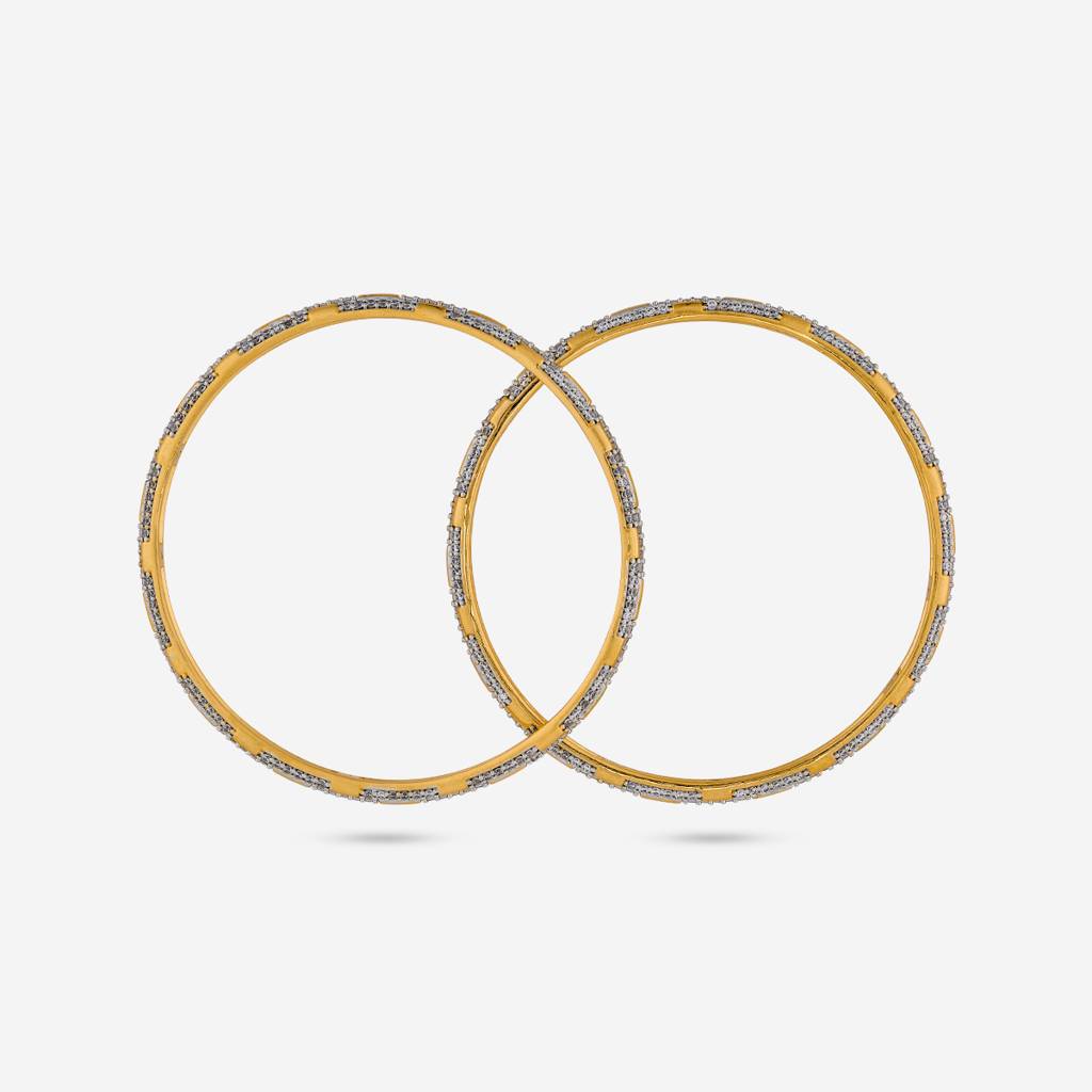 Gold Plated Party Zircon Bangle -187667 : 446965