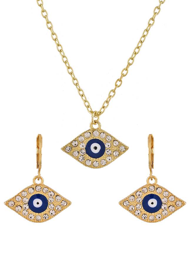 Golden Guardian Evil Eye Pendant Set : 8905124507355