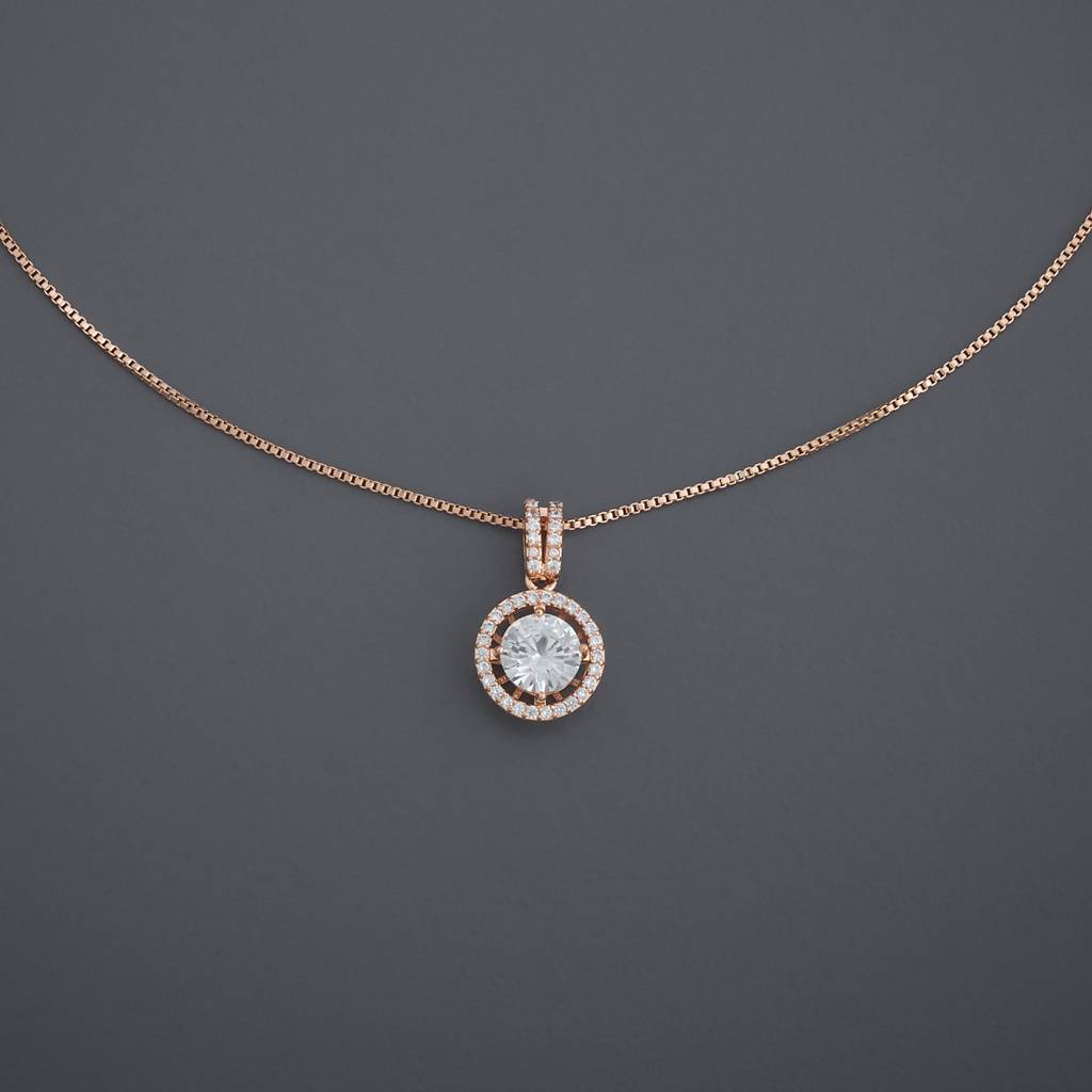 Kushal'S Fashion Jewellery White Rose Gold-Plated Party Imported