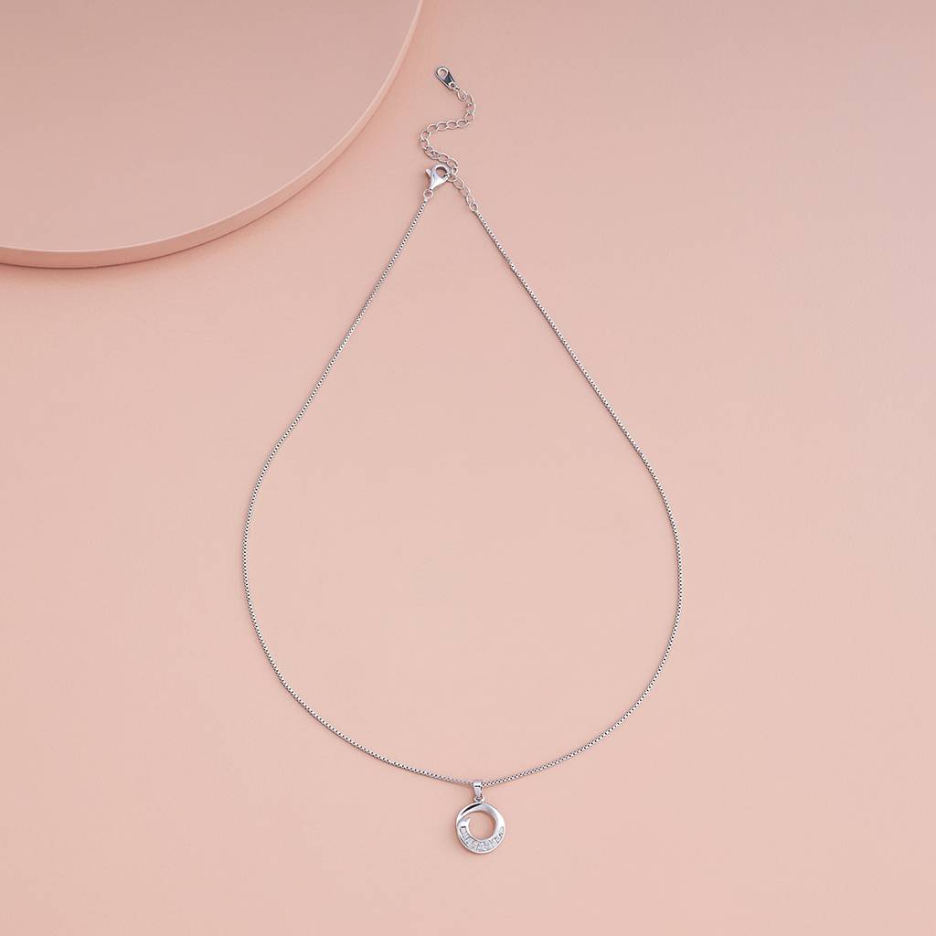 Kushal'S Fashion Jewellery White Rhodium-Plated Party Zircon Trendy Pendants-185057 : 441747