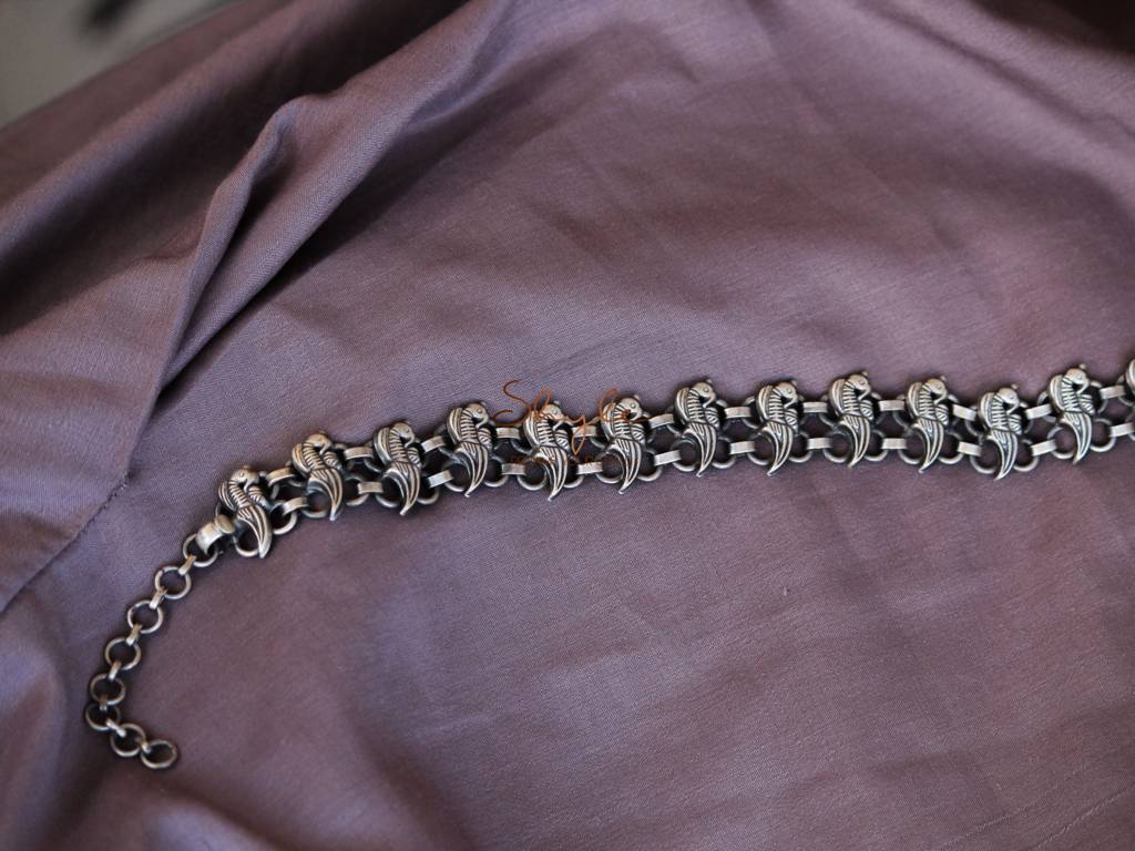 Moh Intricate Mini Parrot Jali Choker : SE50169-1-1-1-1-2-1-1