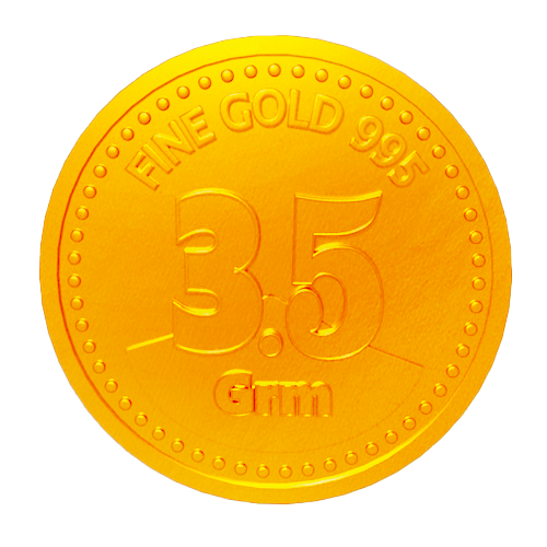 3.5Gram Gold Coin 995 : 35gramGold-995