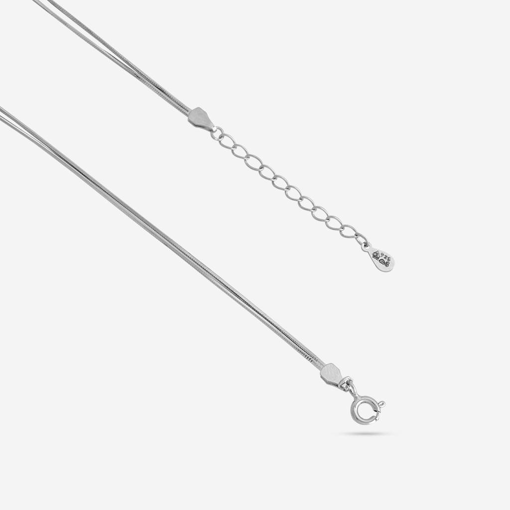Gold Rhodium-Plated Party 92.5 Sterling Silver Anklet  -448072 : 448072
