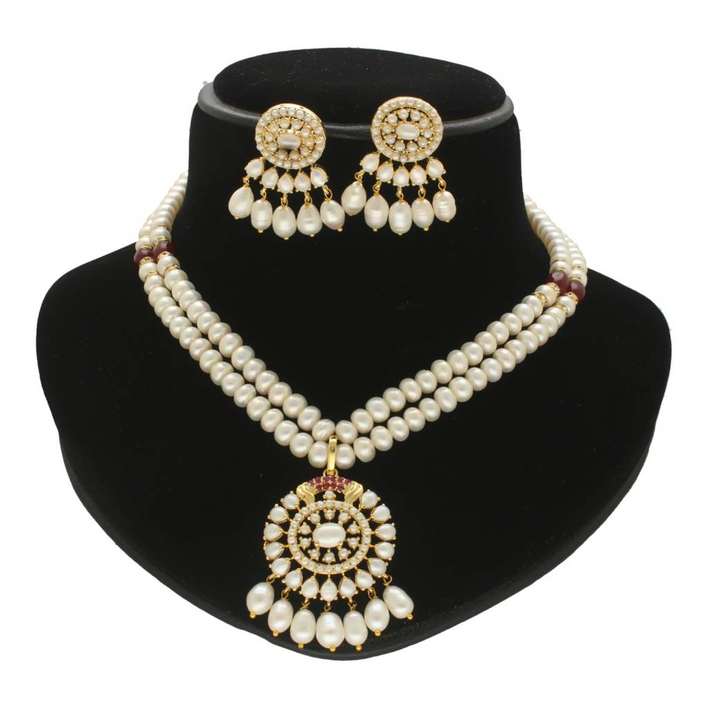 Charish Pearl Necklace Set : JPSEP-24-013