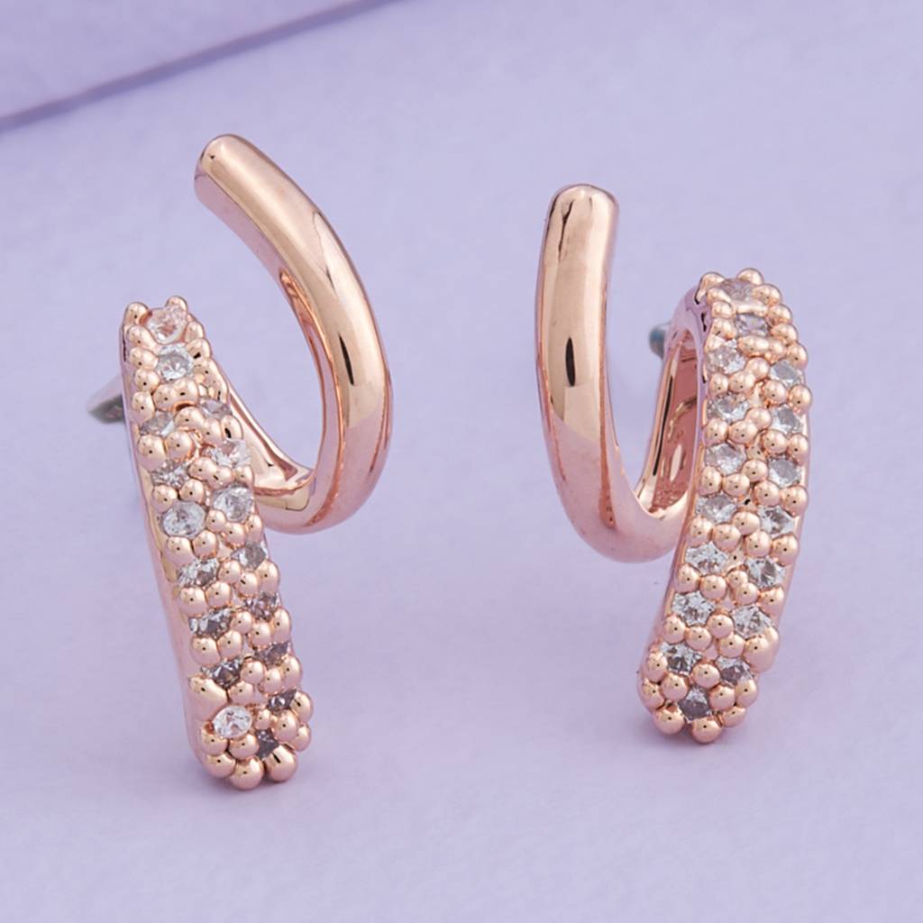 Kushal'S Fashion Jewellery-Plated Party Zircon Studs-156490 : 446157