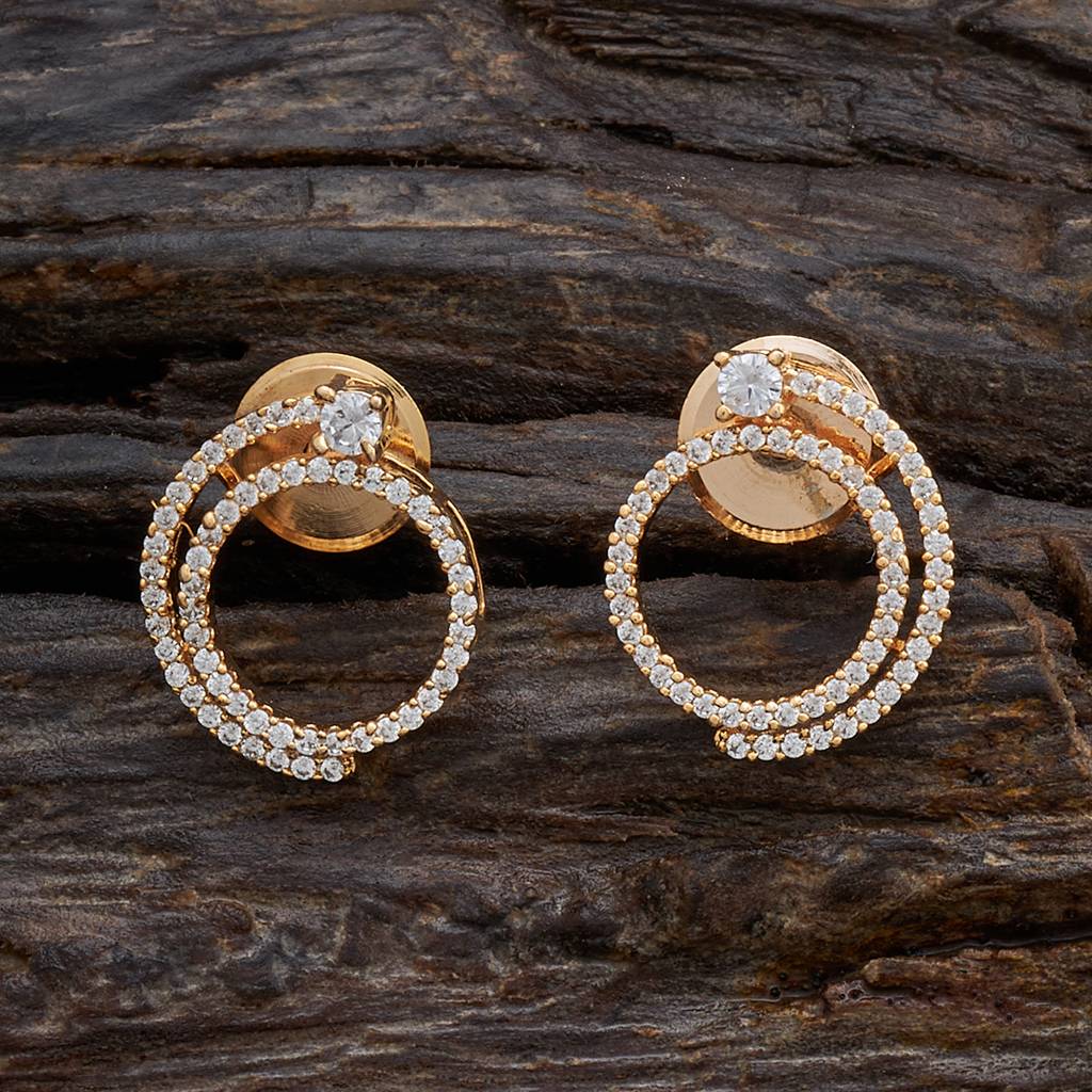 Kushal'S Fashion Jewellery-Plated Party Zircon Studs-160455 : 391347