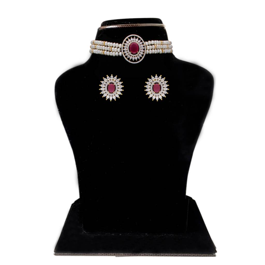 Kashvi Pearl Choker : JPFEB-22-92